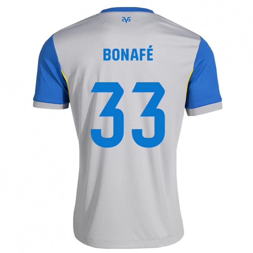 Danxen Niño Camiseta César Bonafé #33 Azul Lanzador Gris 2ª Equipación 2026/27 La Camisa
