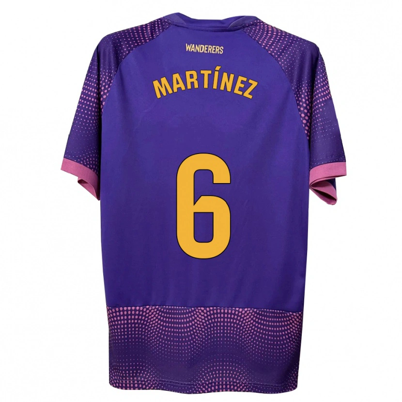 Danxen Niño Camiseta Antonio Martínez #6 Morado Blanco Rosa 2ª Equipación 2026/27 La Camisa
