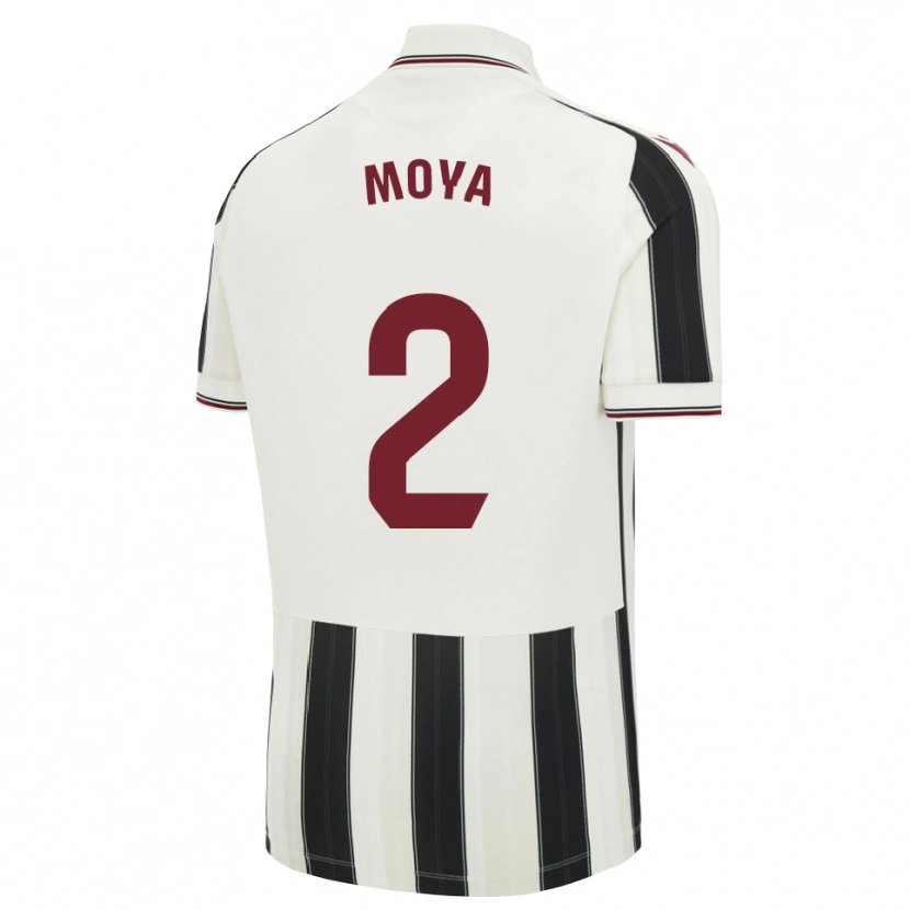Danxen Niño Camiseta Alejandro Moya #2 Negro Blanco Rojo 2ª Equipación 2026/27 La Camisa