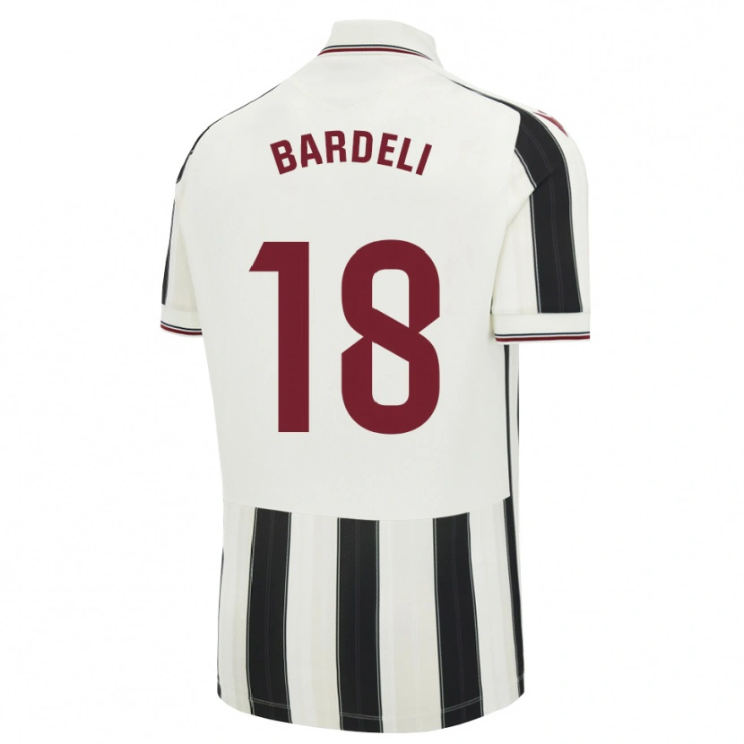 Danxen Niño Camiseta Enzo Bardeli #18 Negro Blanco Rojo 2ª Equipación 2026/27 La Camisa