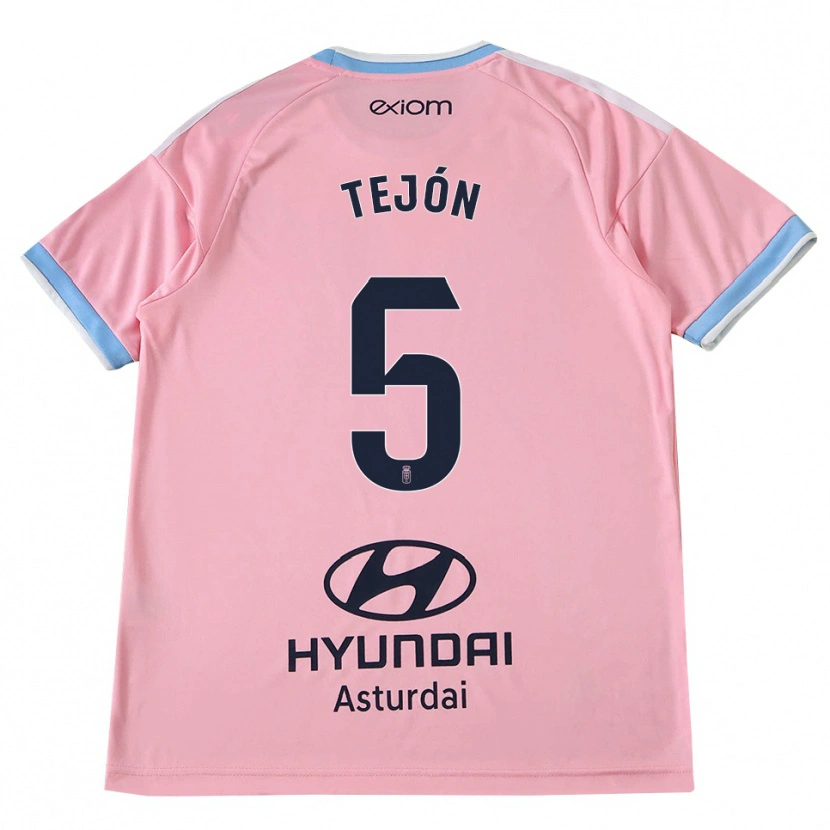 Danxen Niño Camiseta Diego Tejón #5 Azul Aciano Rosa 2ª Equipación 2026/27 La Camisa