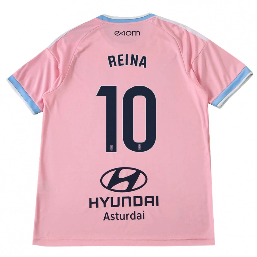 Danxen Niño Camiseta Alberto Reina #10 Azul Aciano Rosa 2ª Equipación 2026/27 La Camisa