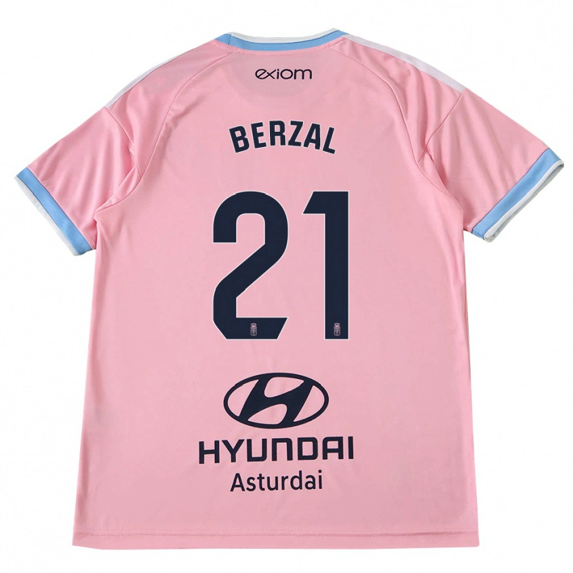 Danxen Niño Camiseta Guille Berzal #21 Azul Aciano Rosa 2ª Equipación 2026/27 La Camisa