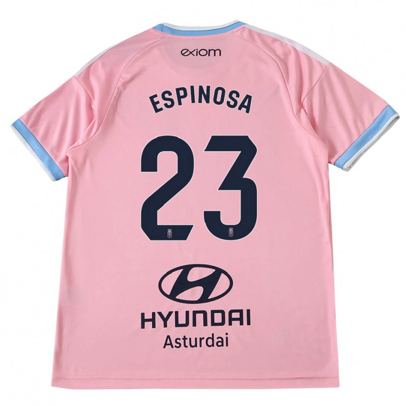 Danxen Niño Camiseta Diego Espinosa #23 Azul Aciano Rosa 2ª Equipación 2026/27 La Camisa