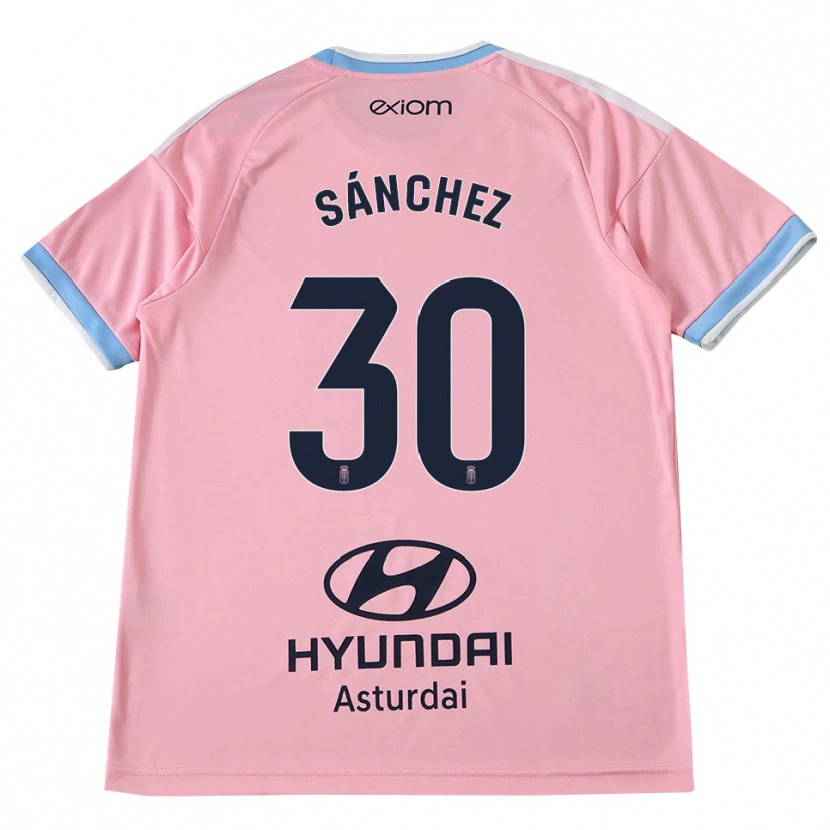 Danxen Niño Camiseta Marcos Sánchez #30 Azul Aciano Rosa 2ª Equipación 2026/27 La Camisa