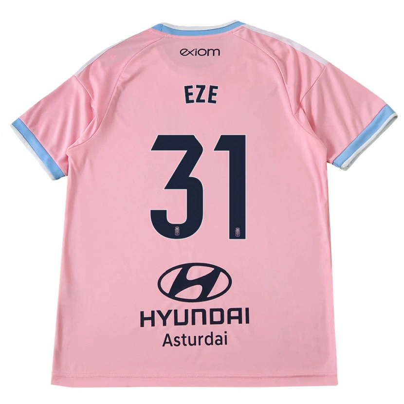 Danxen Niño Camiseta Chukwuma Eze #31 Azul Aciano Rosa 2ª Equipación 2026/27 La Camisa