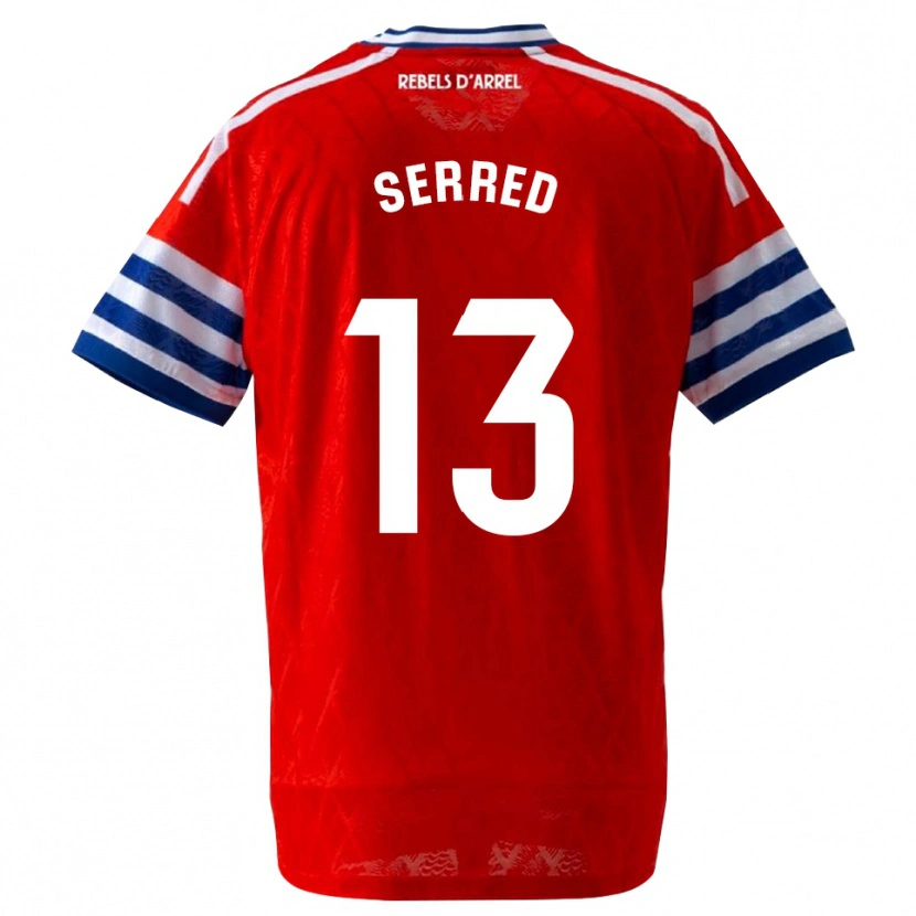 Danxen Niño Camiseta Llorenç Serred #13 Azul Real Rojo 2ª Equipación 2026/27 La Camisa