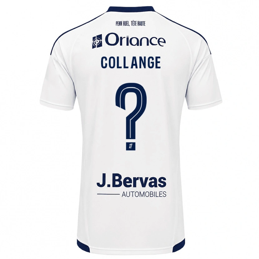 Danxen Niño Camiseta Malorie Collange #0 Azul Marino Blanco 2ª Equipación 2026/27 La Camisa
