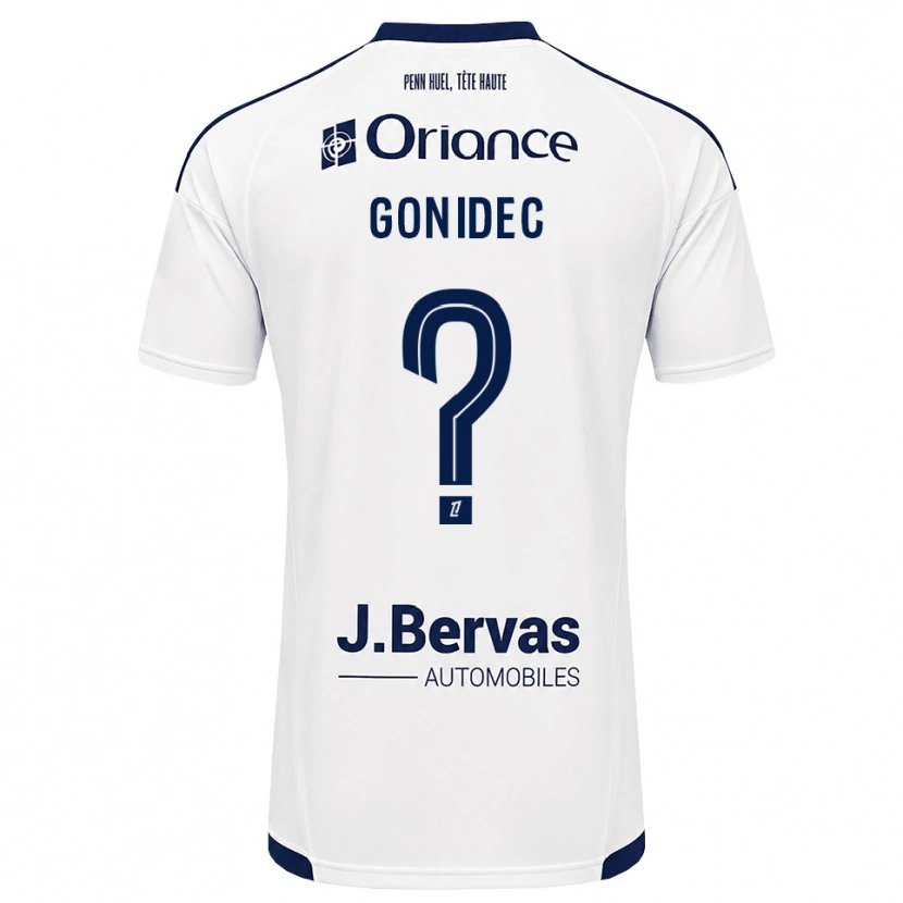 Danxen Niño Camiseta Sandy Gonidec #0 Azul Marino Blanco 2ª Equipación 2026/27 La Camisa