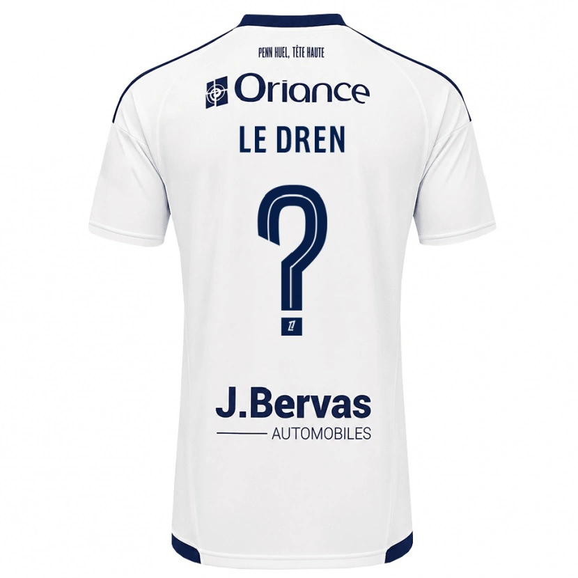 Danxen Niño Camiseta Enora Le Dren #0 Azul Marino Blanco 2ª Equipación 2026/27 La Camisa
