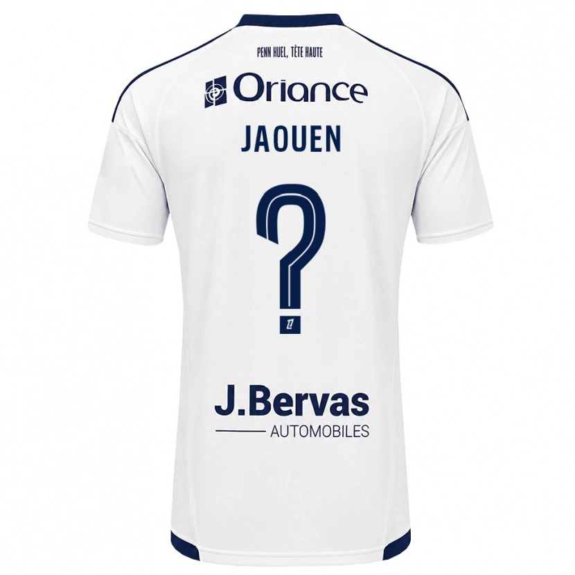 Danxen Niño Camiseta Léane Jaouen #0 Azul Marino Blanco 2ª Equipación 2026/27 La Camisa