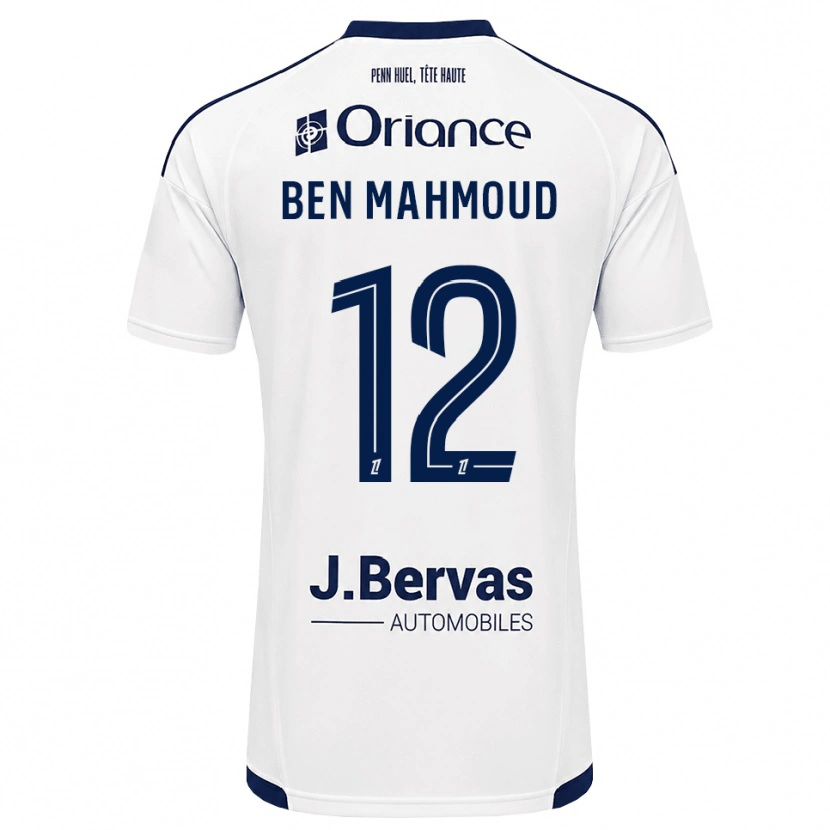 Danxen Niño Camiseta Yessine Ben Mahmoud #12 Azul Marino Blanco 2ª Equipación 2026/27 La Camisa