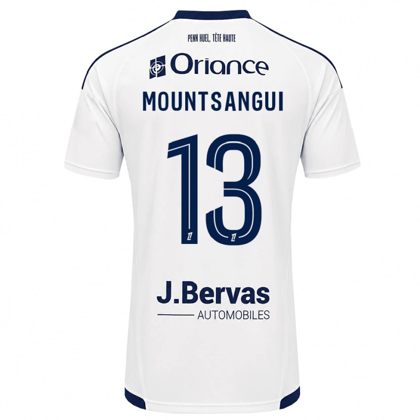 Danxen Niño Camiseta Warren Mountsangui #13 Azul Marino Blanco 2ª Equipación 2026/27 La Camisa
