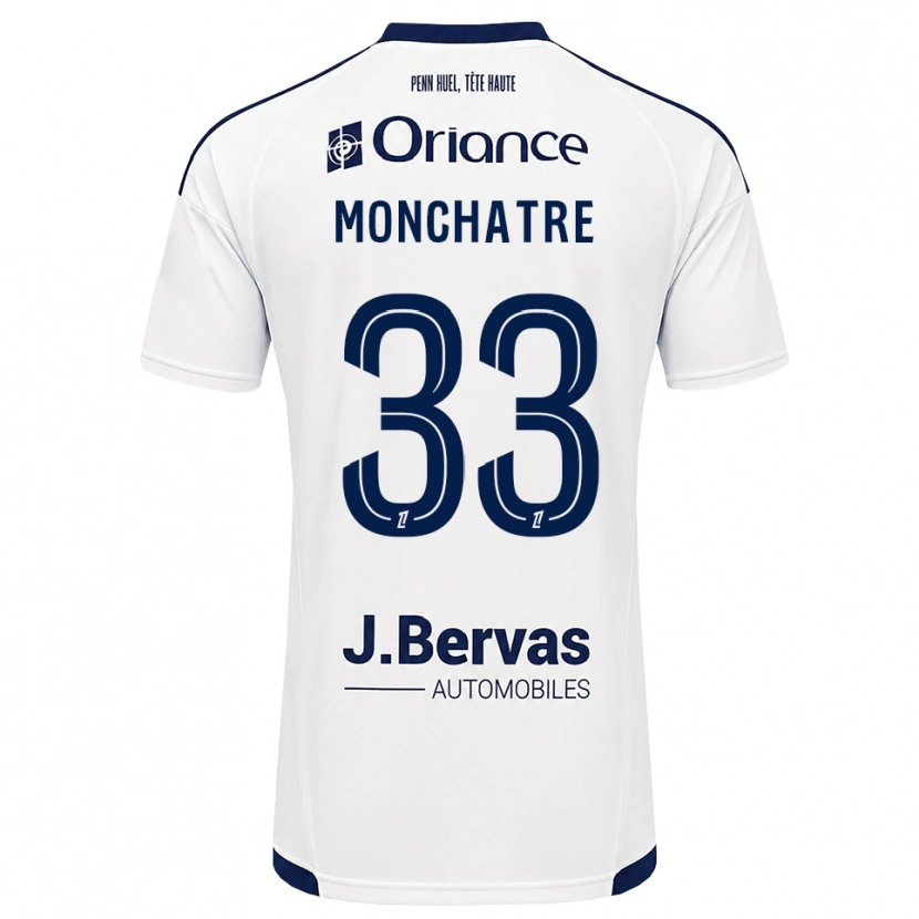 Danxen Niño Camiseta Enzo Monchatre #33 Azul Marino Blanco 2ª Equipación 2026/27 La Camisa