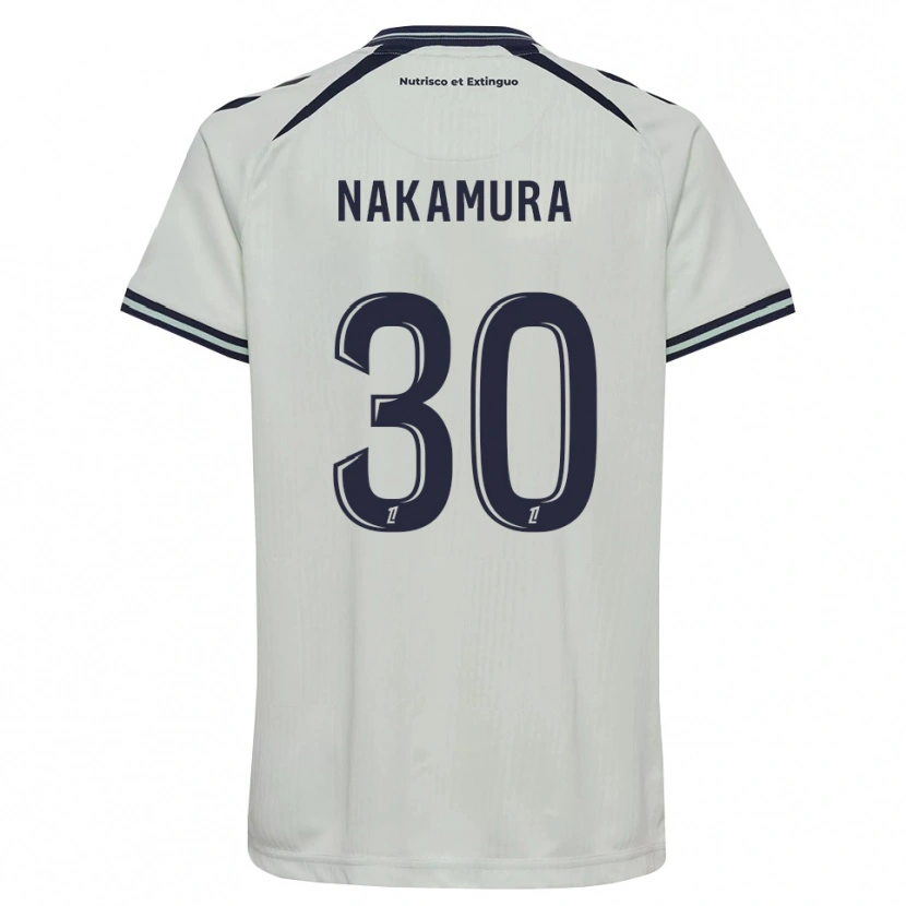 Danxen Niño Camiseta Sota Nakamura #30 Azul Medianoche Blanco 2ª Equipación 2026/27 La Camisa