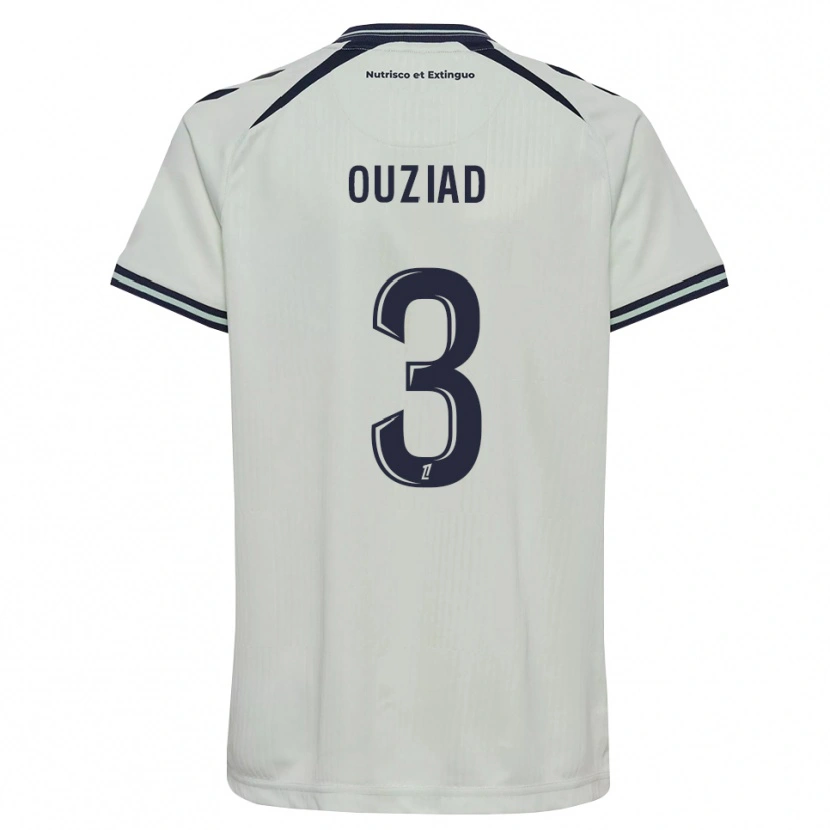Danxen Niño Camiseta Djibril Ouziad #3 Azul Medianoche Blanco 2ª Equipación 2026/27 La Camisa