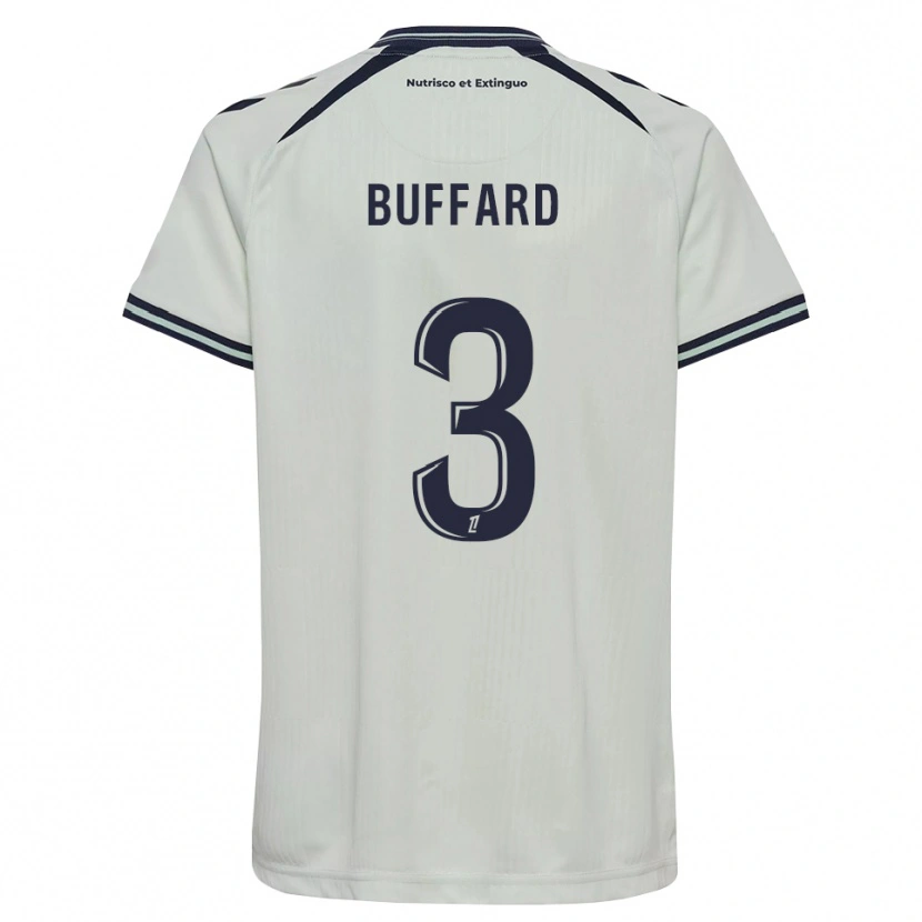 Danxen Niño Camiseta Matthieu Buffard #3 Azul Medianoche Blanco 2ª Equipación 2026/27 La Camisa