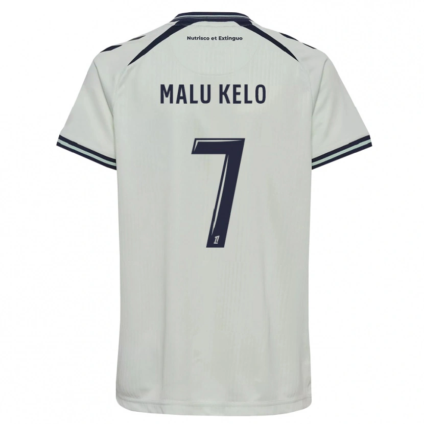 Danxen Niño Camiseta Yohann Malu Kelo #7 Azul Medianoche Blanco 2ª Equipación 2026/27 La Camisa