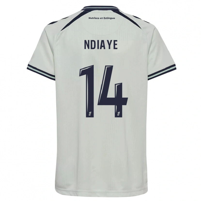 Danxen Niño Camiseta Rassoul Ndiaye #14 Azul Medianoche Blanco 2ª Equipación 2026/27 La Camisa