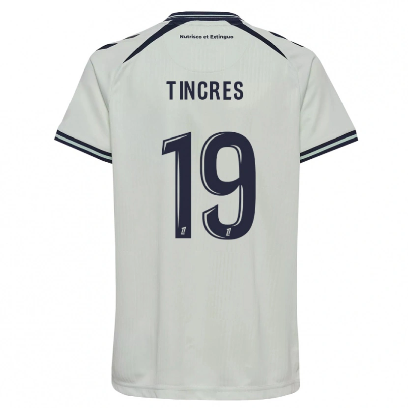 Danxen Niño Camiseta Joan Tincres #19 Azul Medianoche Blanco 2ª Equipación 2026/27 La Camisa