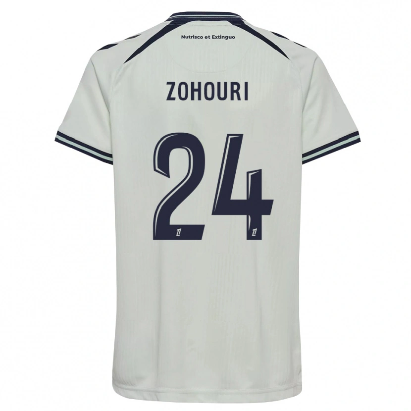 Danxen Niño Camiseta Guy-Noël Zohouri #24 Azul Medianoche Blanco 2ª Equipación 2026/27 La Camisa