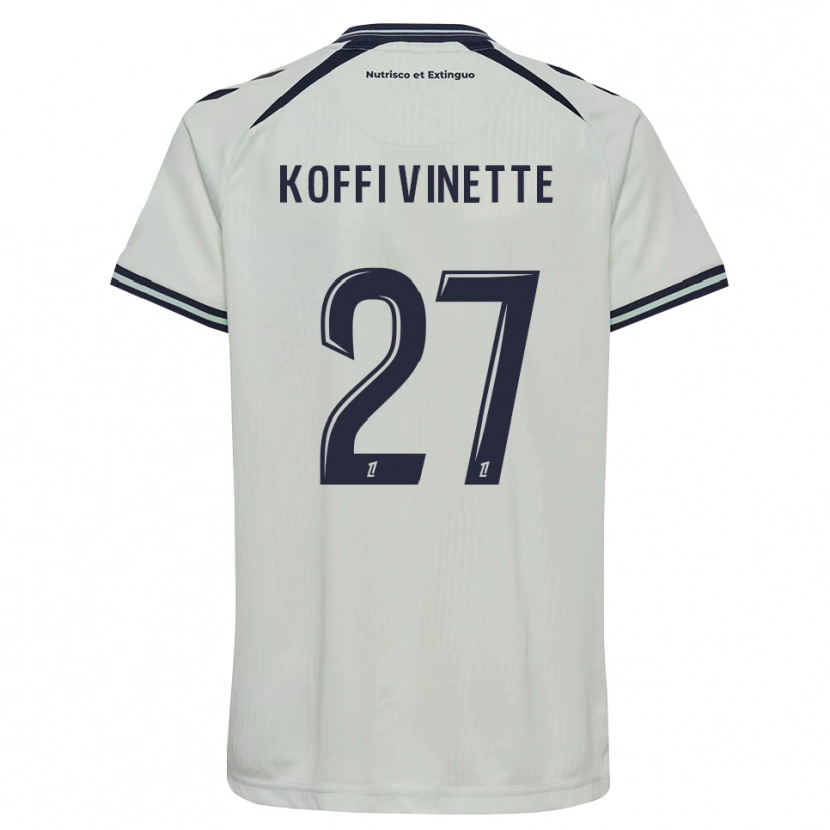 Danxen Niño Camiseta Enzo Koffi #27 Azul Medianoche Blanco 2ª Equipación 2026/27 La Camisa