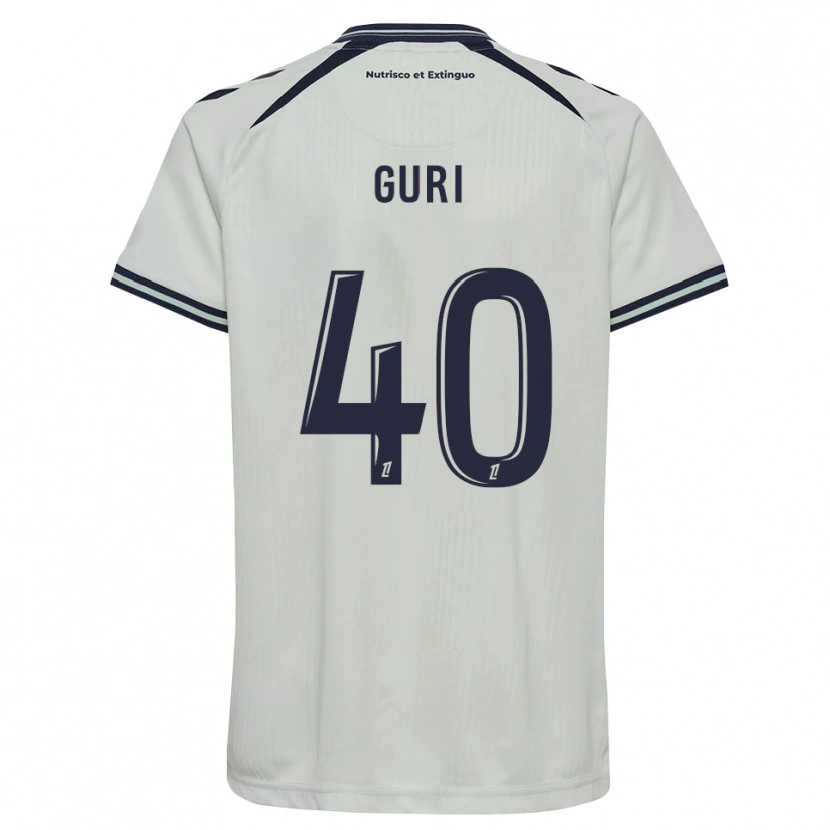 Danxen Niño Camiseta Gabriel Guri #40 Azul Medianoche Blanco 2ª Equipación 2026/27 La Camisa
