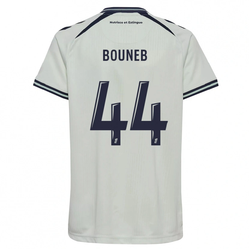 Danxen Niño Camiseta Ismaïl Bouneb #44 Azul Medianoche Blanco 2ª Equipación 2026/27 La Camisa