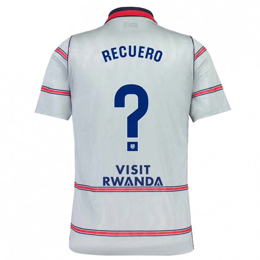 Danxen Niño Camiseta Aitor Recuero #0 Gris Rojo Azul Marino Equipación Tercera 2026/27 La Camisa