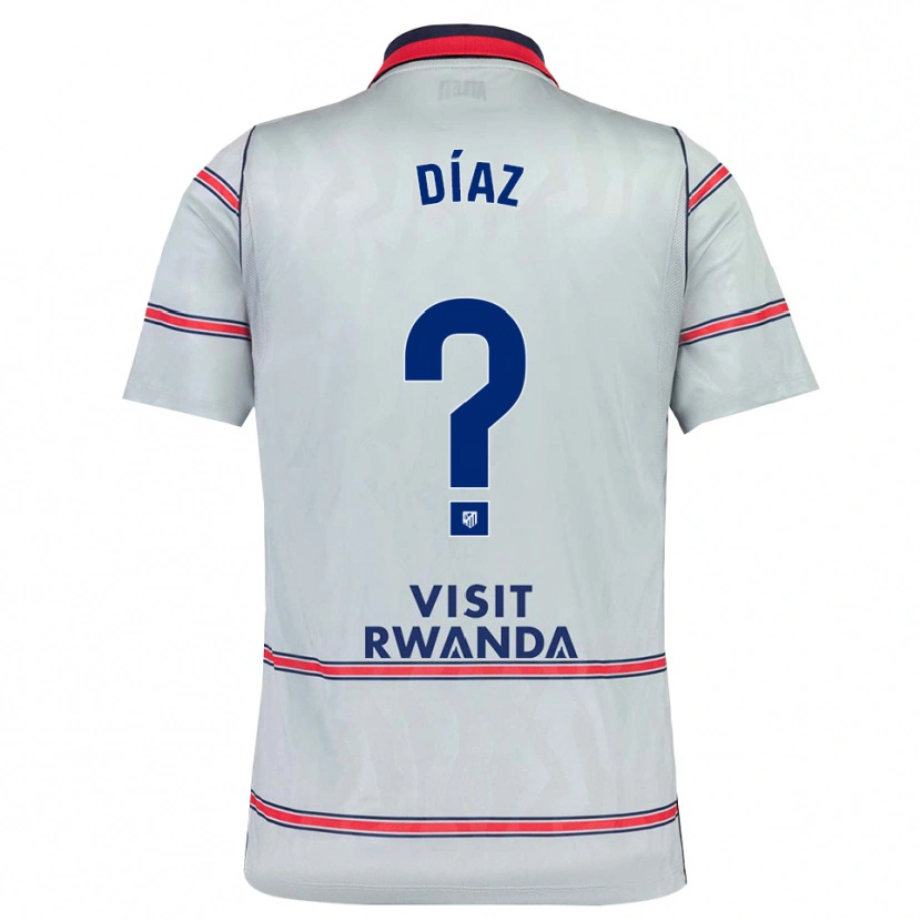 Danxen Niño Camiseta Daniel Díaz #0 Gris Rojo Azul Marino Equipación Tercera 2026/27 La Camisa