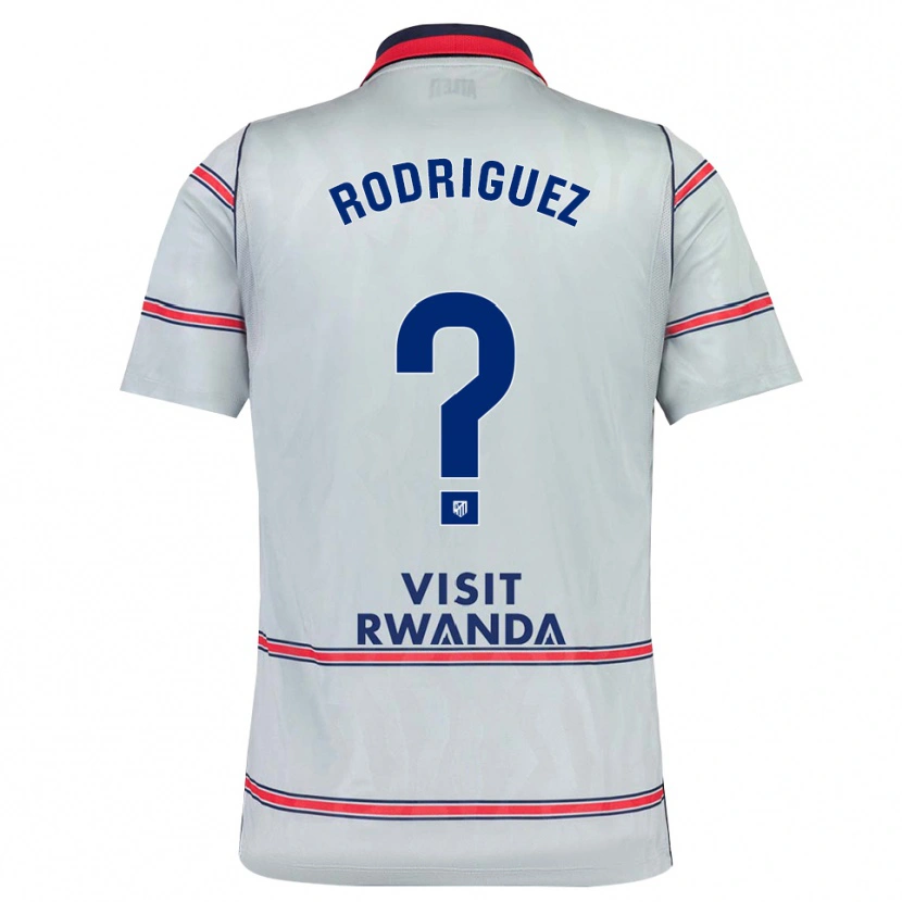 Danxen Niño Camiseta Adrian Rodriguez #0 Gris Rojo Azul Marino Equipación Tercera 2026/27 La Camisa