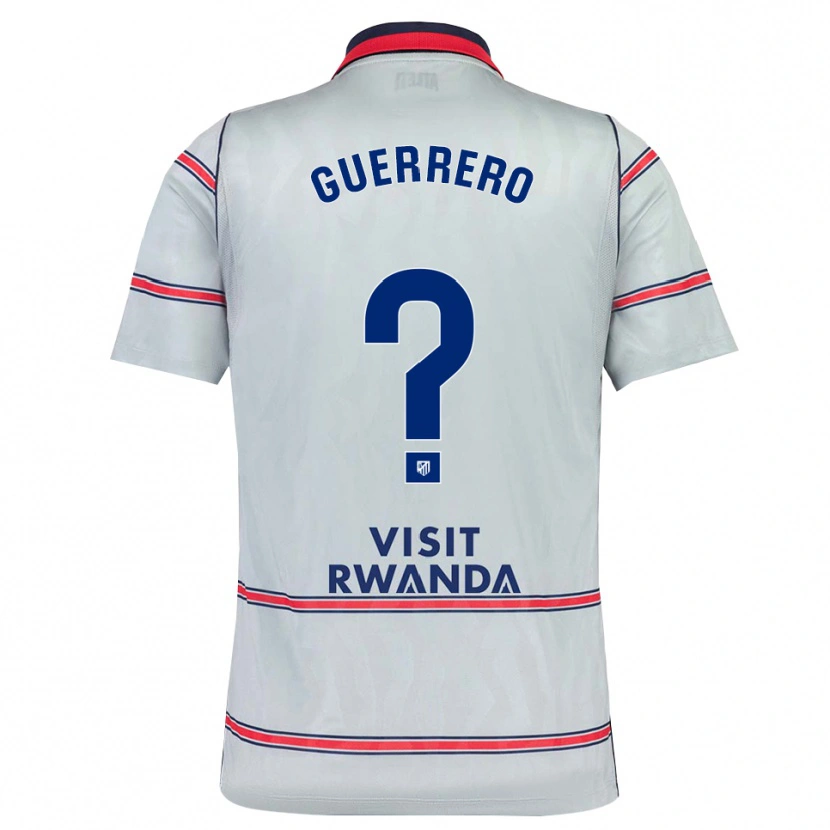 Danxen Niño Camiseta Sergio Guerrero #0 Gris Rojo Azul Marino Equipación Tercera 2026/27 La Camisa