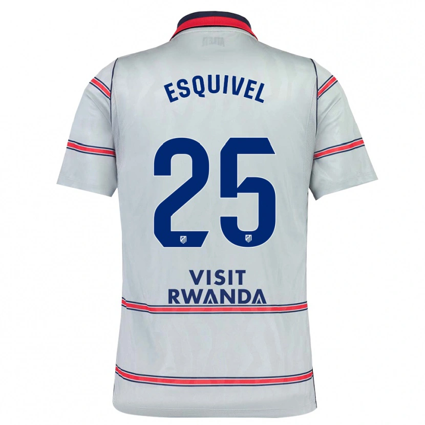 Danxen Niño Camiseta Salvi Esquivel #25 Gris Rojo Azul Marino Equipación Tercera 2026/27 La Camisa