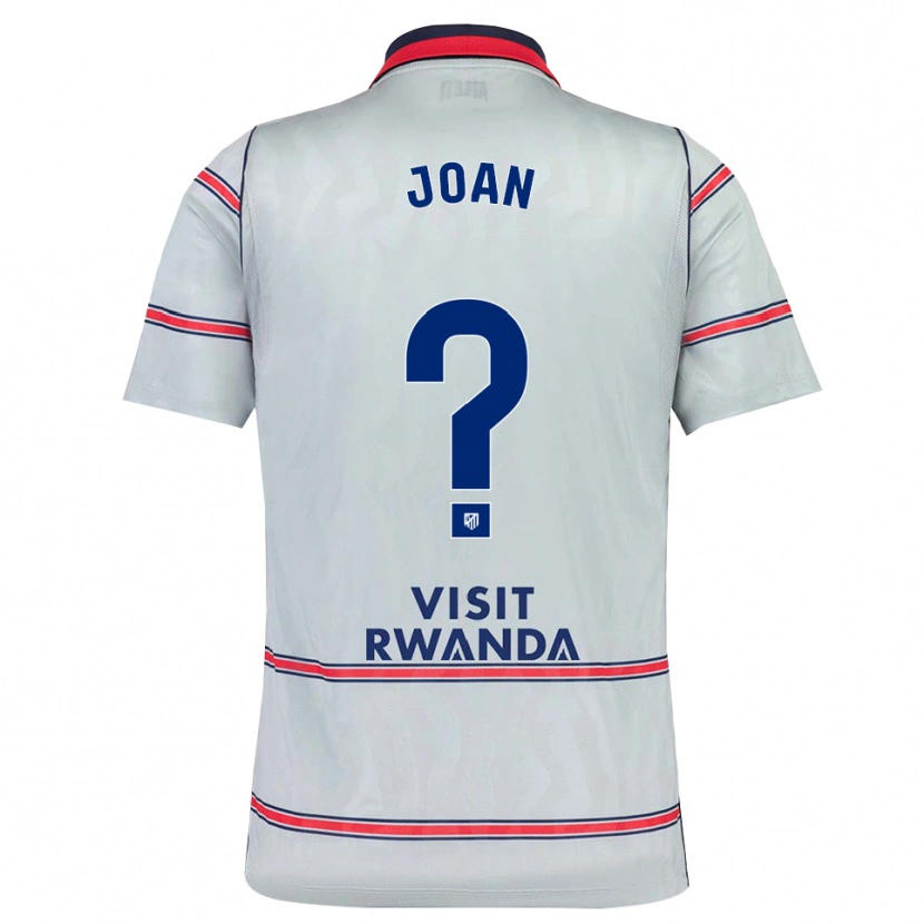 Danxen Niño Camiseta Joan López #0 Gris Rojo Azul Marino Equipación Tercera 2026/27 La Camisa
