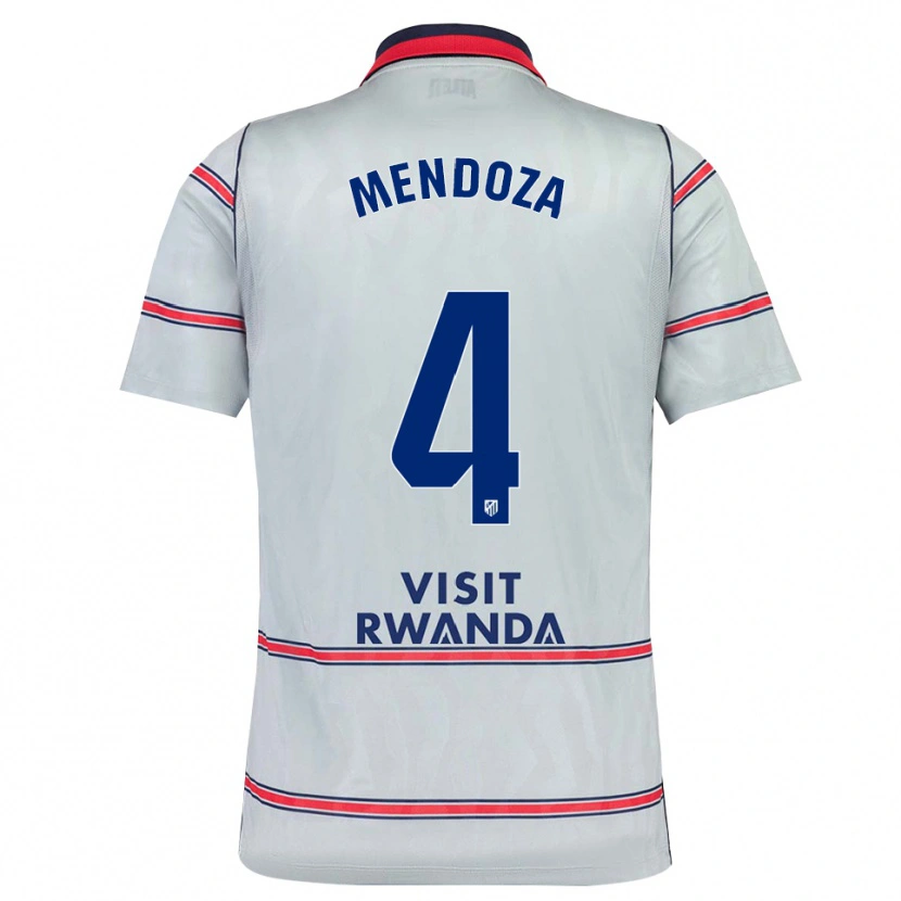 Danxen Niño Camiseta Rodrigo Mendoza #4 Gris Rojo Azul Marino Equipación Tercera 2026/27 La Camisa