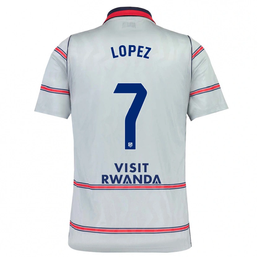 Danxen Niño Camiseta Maitane Lopez #7 Gris Rojo Azul Marino Equipación Tercera 2026/27 La Camisa