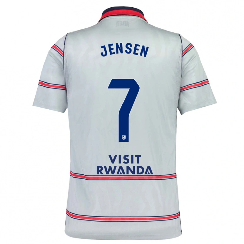 Danxen Niño Camiseta Synne Jensen #7 Gris Rojo Azul Marino Equipación Tercera 2026/27 La Camisa