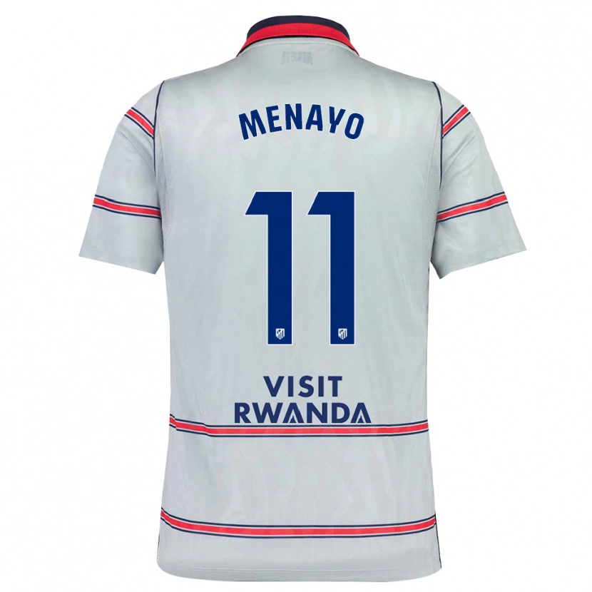 Danxen Niño Camiseta Carmen Menayo #11 Gris Rojo Azul Marino Equipación Tercera 2026/27 La Camisa