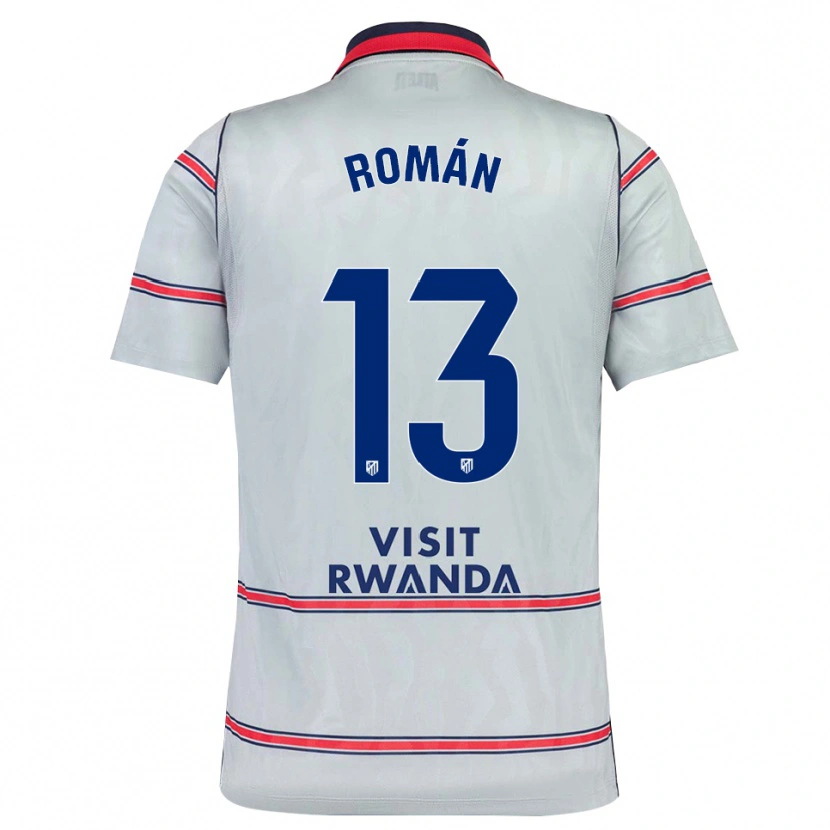 Danxen Niño Camiseta Francis Holgado #13 Gris Rojo Azul Marino Equipación Tercera 2026/27 La Camisa