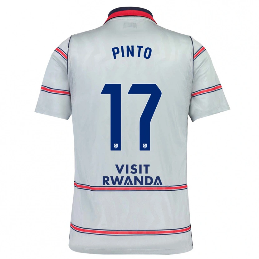 Danxen Niño Camiseta Tatiana Pinto #17 Gris Rojo Azul Marino Equipación Tercera 2026/27 La Camisa