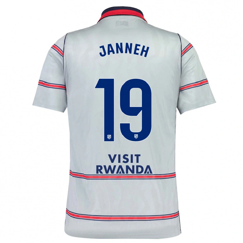 Danxen Niño Camiseta Omar Janneh #19 Gris Rojo Azul Marino Equipación Tercera 2026/27 La Camisa