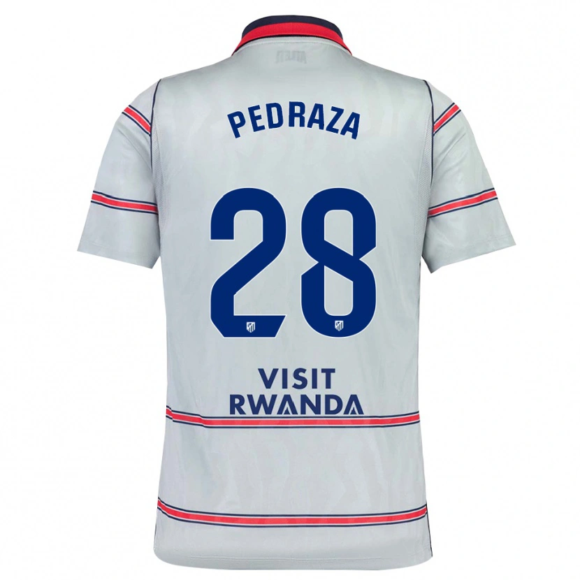 Danxen Niño Camiseta Alfredo Pedraza #28 Gris Rojo Azul Marino Equipación Tercera 2026/27 La Camisa