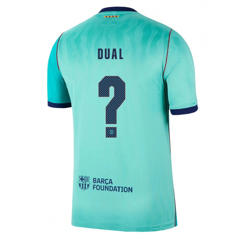 Danxen Niño Camiseta Wesley Dual #0 Aqua Turquesa Oscuro Azul Real Equipación Tercera 2026/27 La Camisa