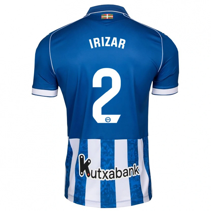 Danxen Hombre Camiseta Manex Irizar #2 Azul Blanco Negro 1ª Equipación 2026/27 La Camisa