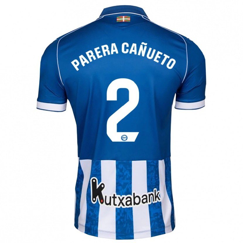 Danxen Hombre Camiseta Laia Parera Cañueto #2 Azul Blanco Negro 1ª Equipación 2026/27 La Camisa