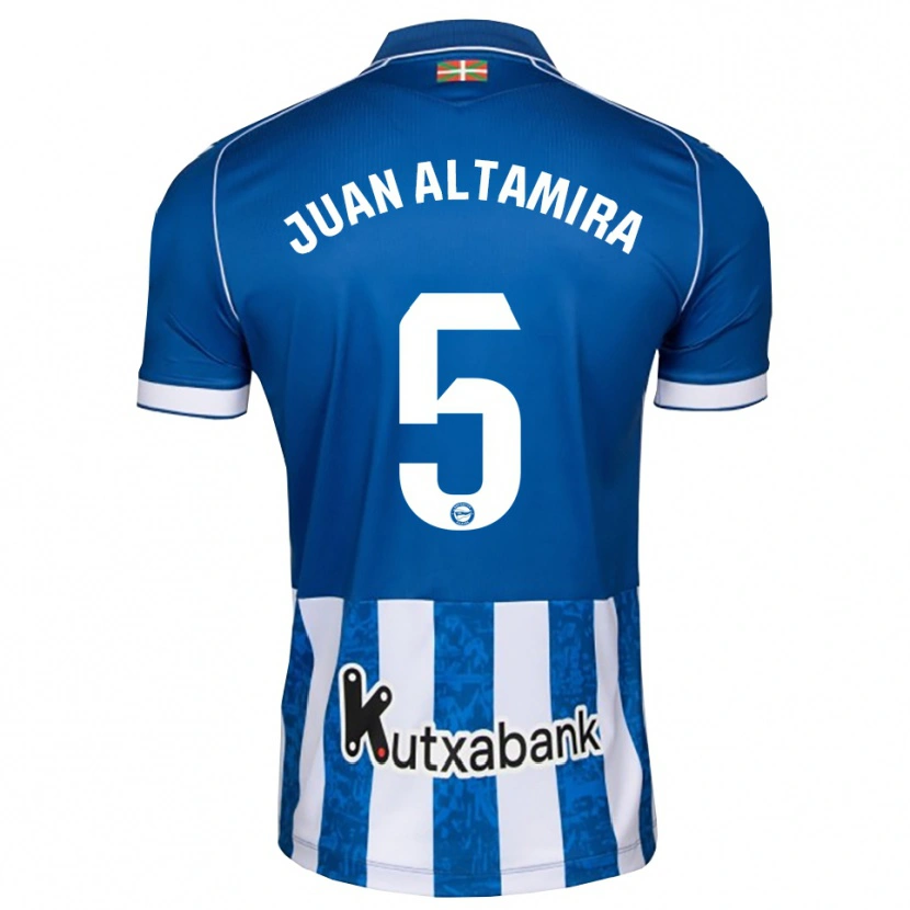 Danxen Hombre Camiseta Ines Juan Altamira #5 Azul Blanco Negro 1ª Equipación 2026/27 La Camisa