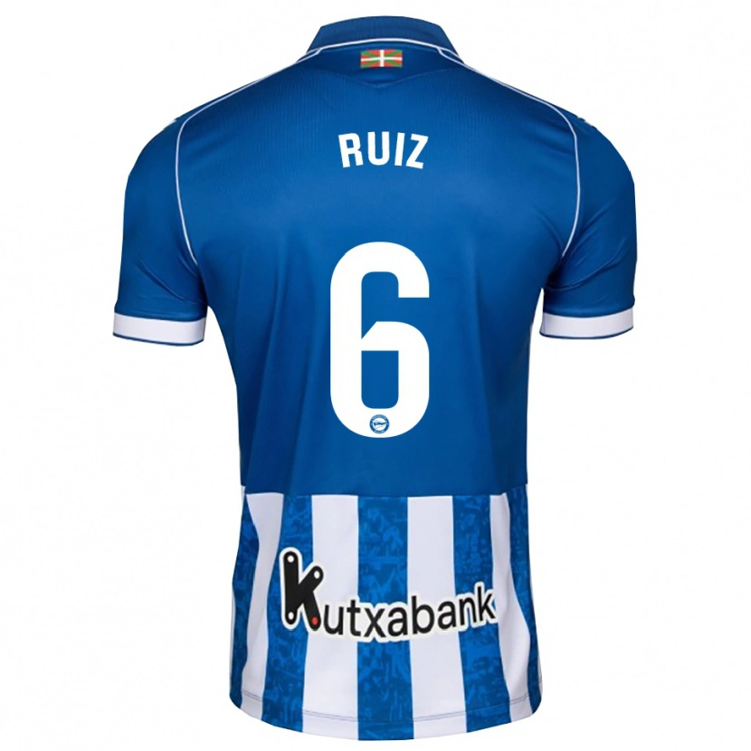 Danxen Hombre Camiseta Markel Ruiz #6 Azul Blanco Negro 1ª Equipación 2026/27 La Camisa