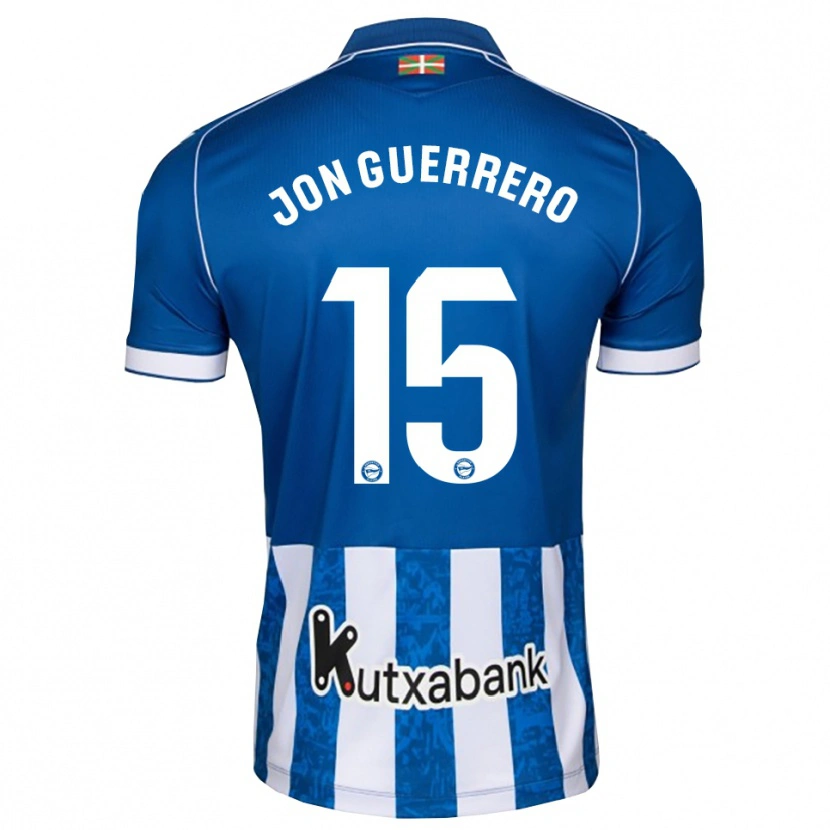 Danxen Hombre Camiseta Julen Jon Guerrero #15 Azul Blanco Negro 1ª Equipación 2026/27 La Camisa