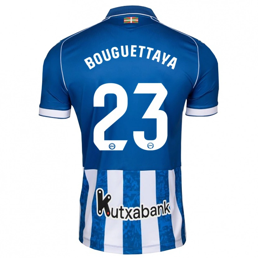 Danxen Hombre Camiseta Tazghat Bouguettaya #23 Azul Blanco Negro 1ª Equipación 2026/27 La Camisa