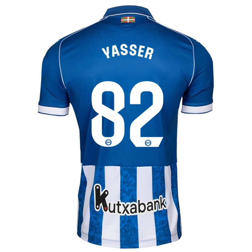 Danxen Hombre Camiseta Omar Yasser #82 Azul Blanco Negro 1ª Equipación 2026/27 La Camisa